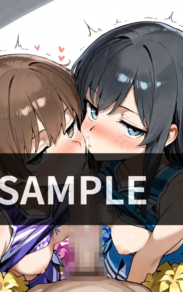 サンプル画像5:応援の名のもとに チアガールたちのダブルフェラで尽くされる連続ご奉仕タイム(月影ロマンス工房) [d_613610]