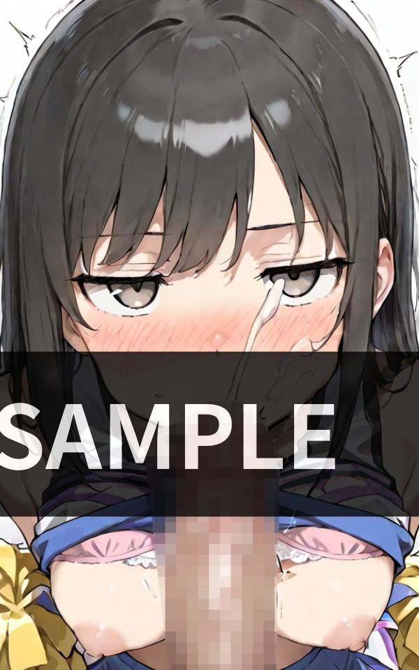 サンプル画像2:部活終わりのロッカールーム チアガールたちに囲まれて ダブルフェラ三昧(極楽セレナーデ団) [d_613612]