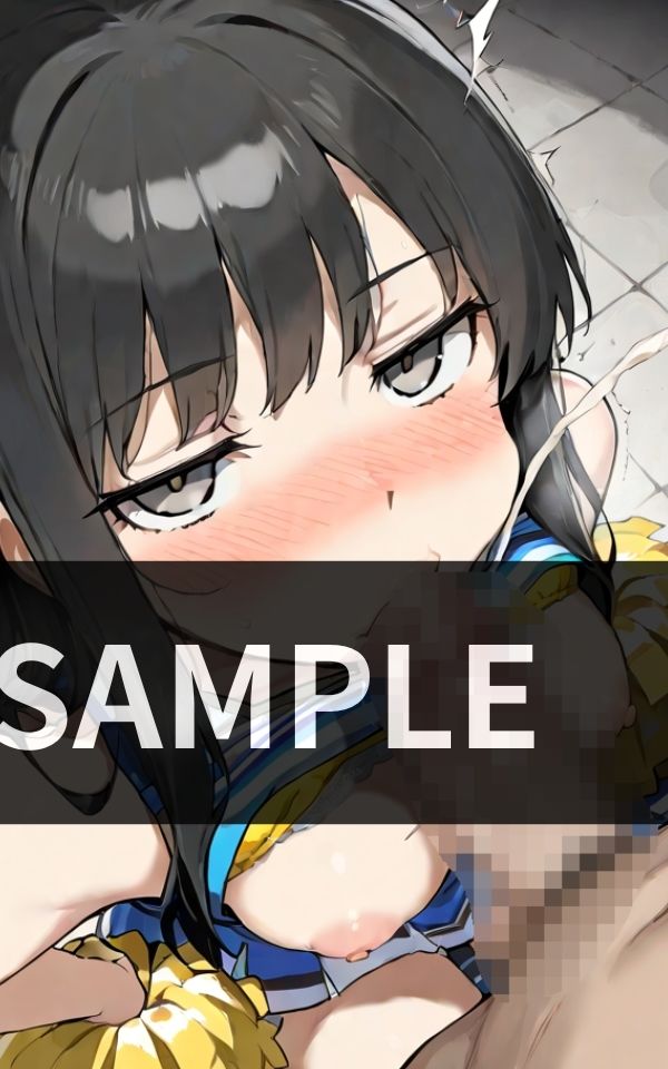 サンプル画像5:部活終わりのロッカールーム チアガールたちに囲まれて ダブルフェラ三昧(極楽セレナーデ団) [d_613612]