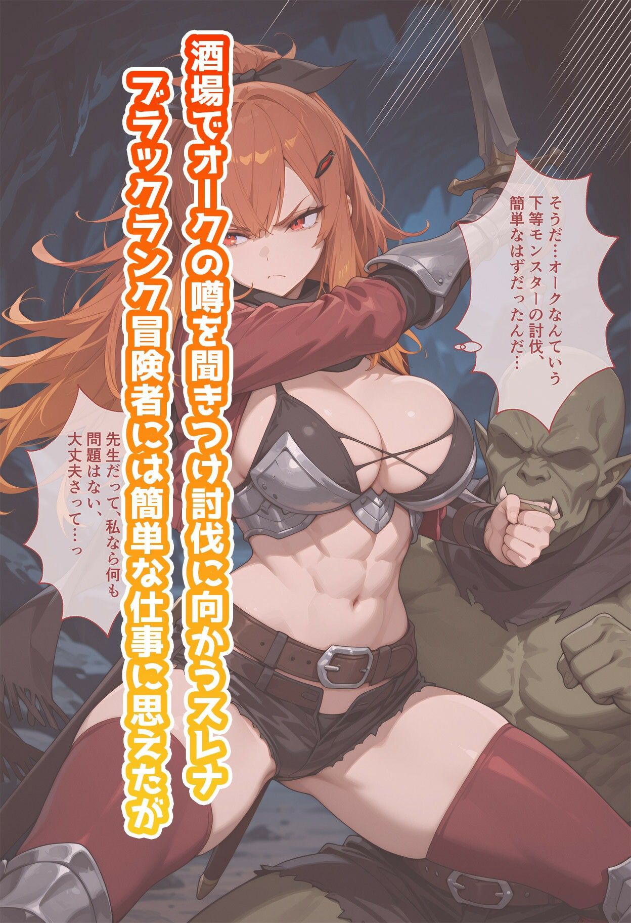 サンプル画像1:スレナ・リサ◯デラのいちばん長い日〜繁殖期のオークに捕まり孕み袋にされる女剣士〜(わたあめ重工) [d_613614]