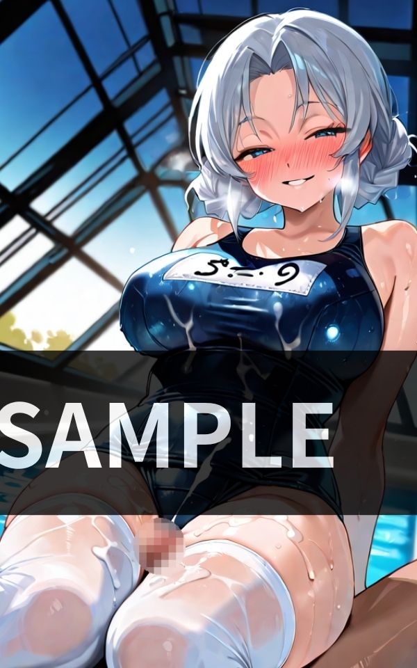 膝コキ天国 放課後のプールサイドで スク水女子に 搾られまくり！ 画像3