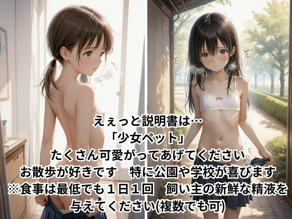 少女ペット 食事は1日1回 飼い主の新鮮な精液です! 画像2
