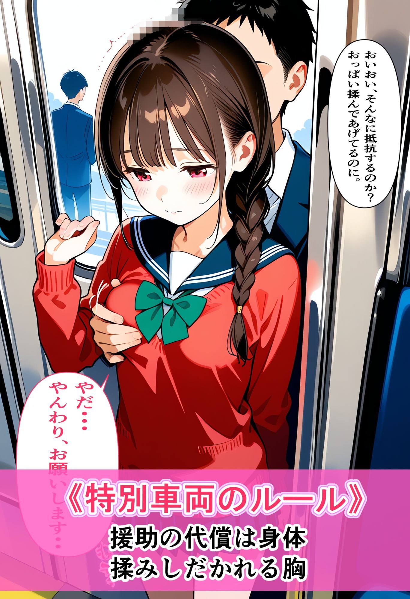 サンプル画像3:電車の中で…4〜衝撃の車両〜(タイパッチョ) [d_613813]