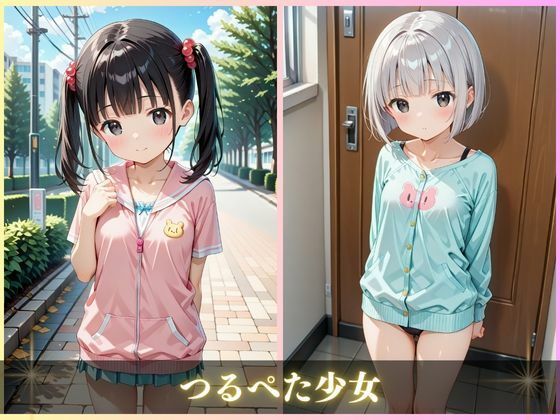 つるぺた少女緊縛 AIしてる♡ エロ画像2