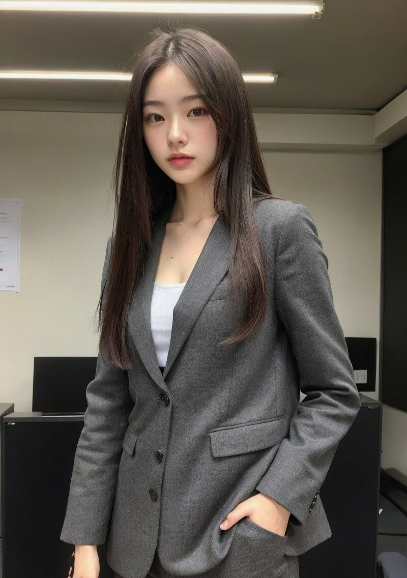 サンプル画像2:【美女名録】vol8.7  秘書の誘惑。冷たくても、惹かれてしまう。 199枚  【AIグラビア写真集】(AI美女制作参謀本部4課) [d_613842]