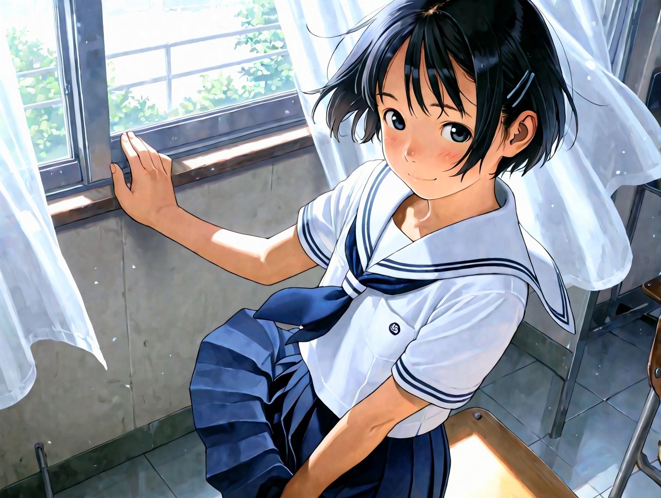 サンプル画像6:キャラ イメージ集 短髪 さん(shirogitune) [d_613890]