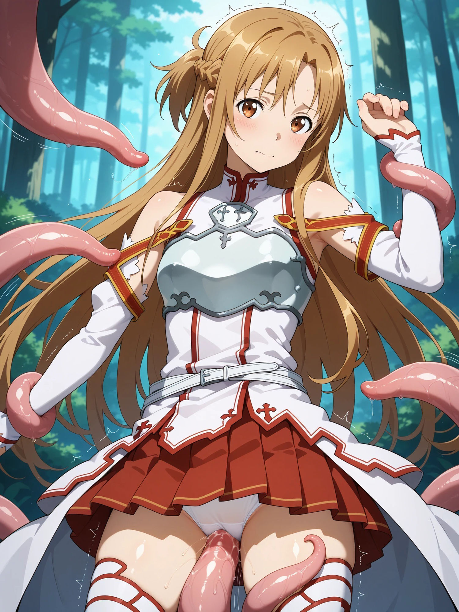 ア〇ナ 触手モンスターに襲われる 画像1