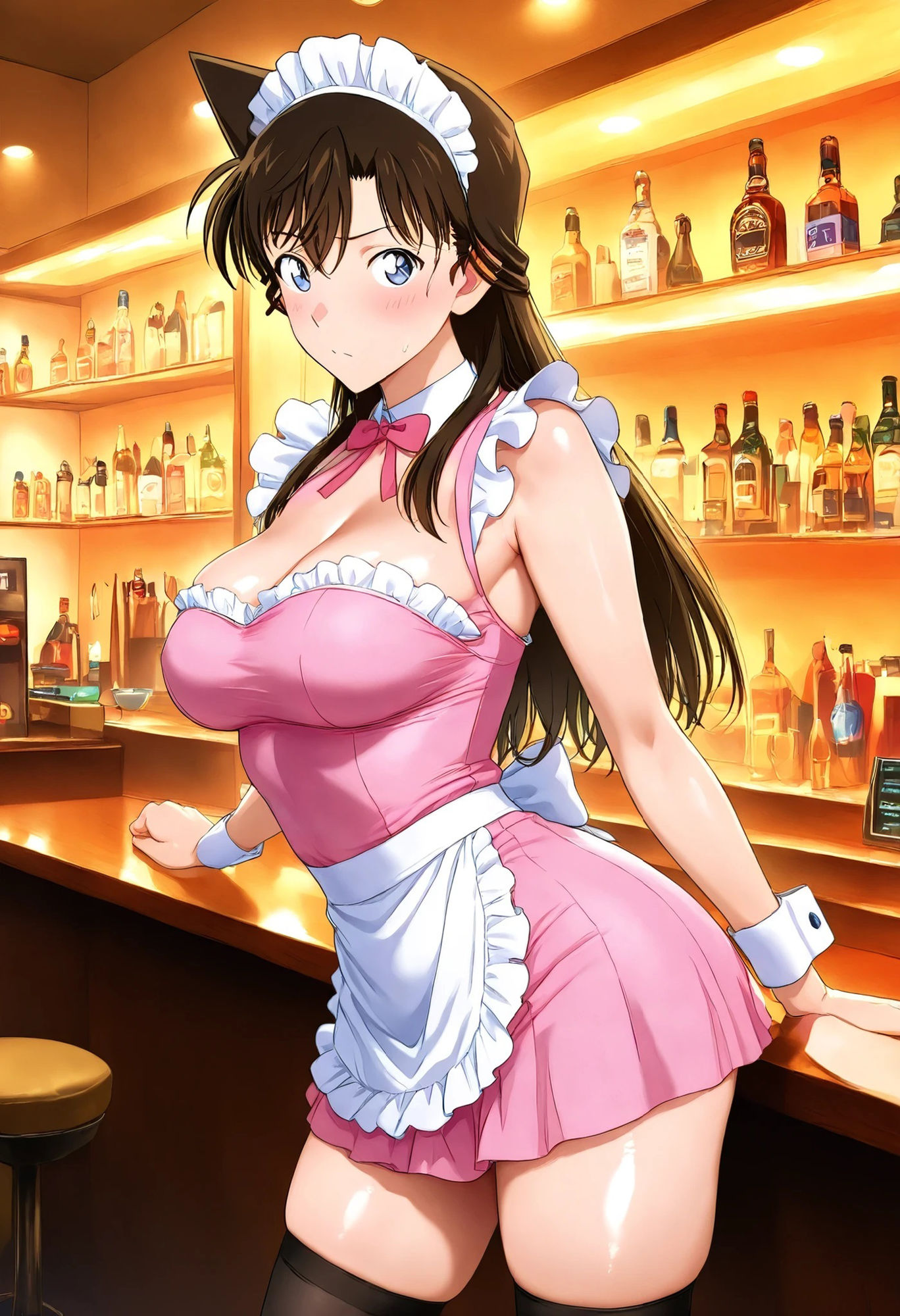 毛利蘭  セクシーメイド 画像3