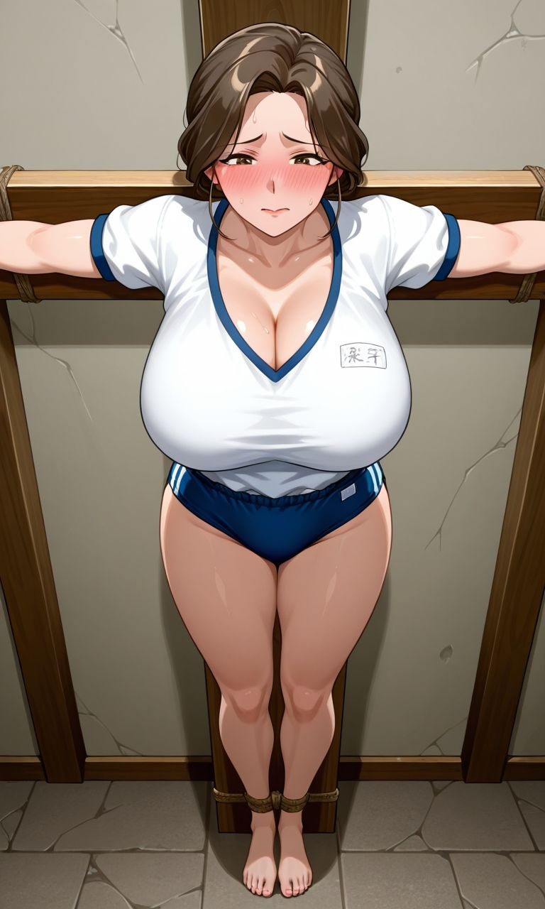 フェチコレVol.106 ブルマ姿で磔・吊り上げ拘束されて弄ばれる巨乳人妻たち【枚数250枚】 画像8