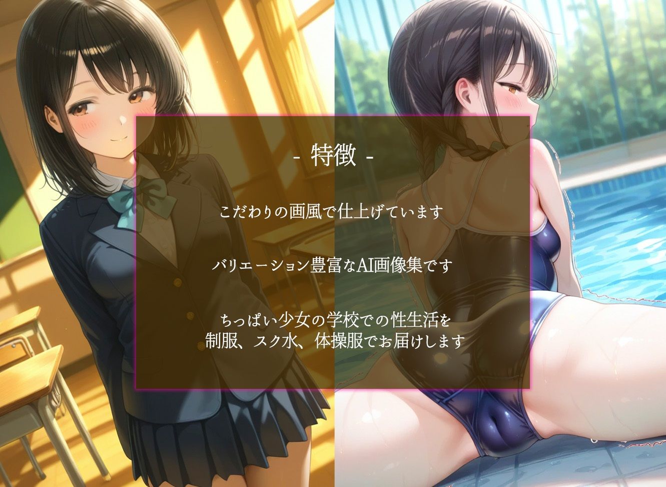 ちっぱい少女の学園性活  500枚 画像2
