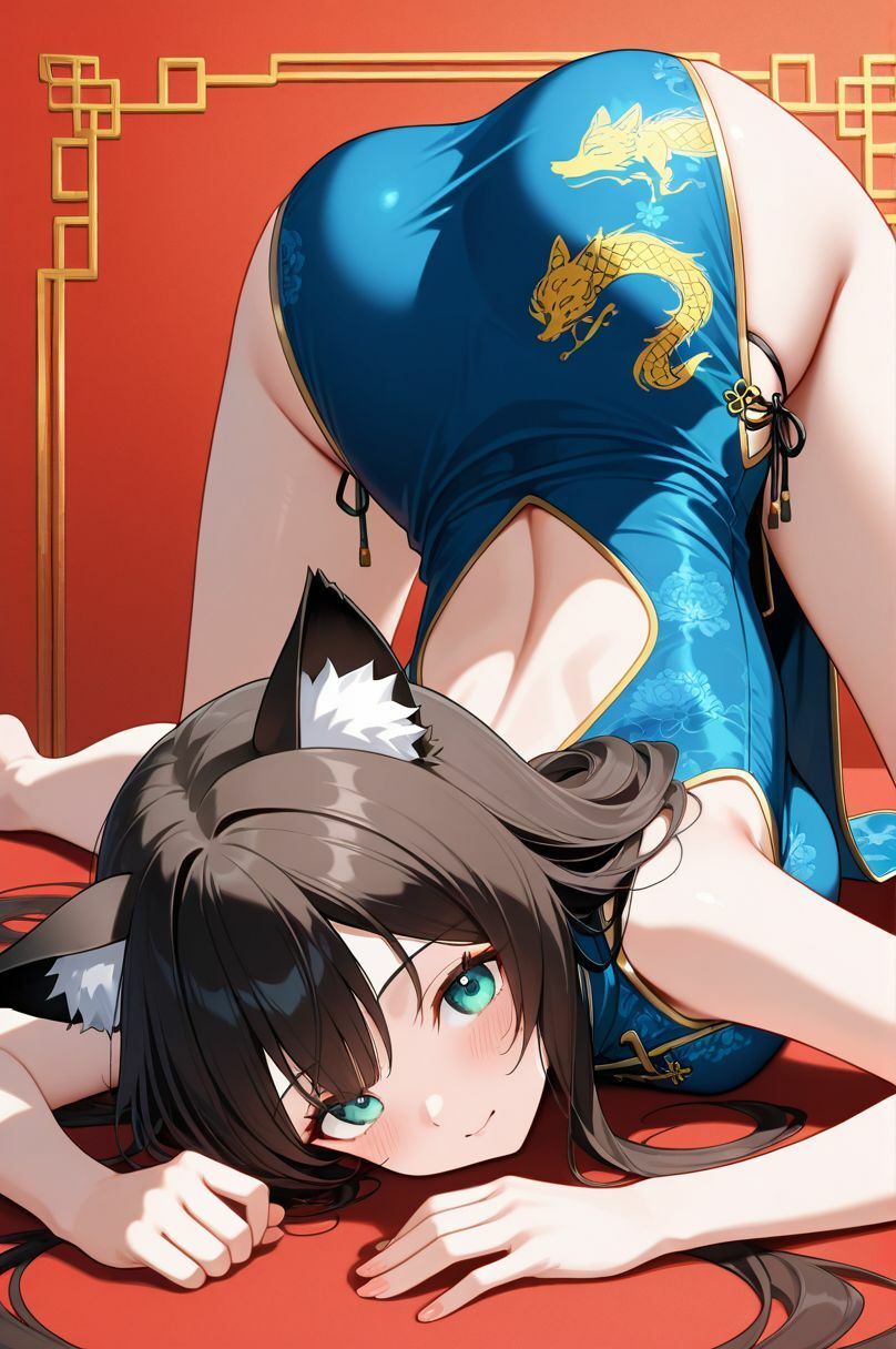 サンプル画像1:けも☆ラボ記録    〜けも耳チャイナ、脱ぎかけ注意報〜(けも☆ラボ記録) [d_614093]