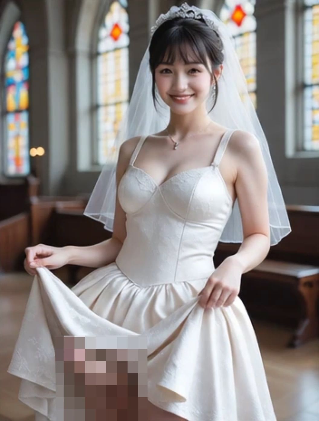 サンプル画像4:ふたなりオナニー動画   混浴温泉  メイド  ウエディング(エーアイクリエイト) [d_614137]