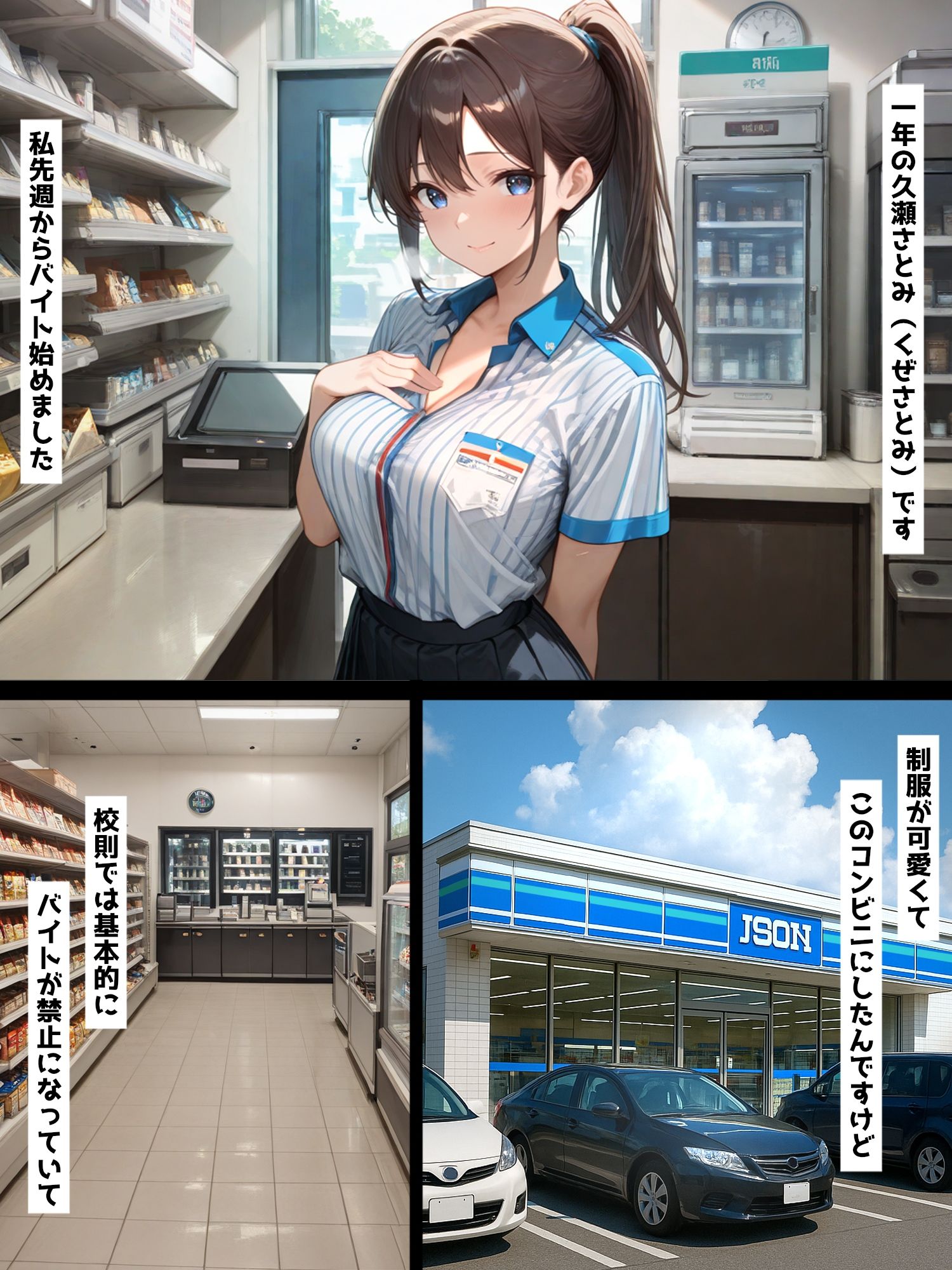 サンプル画像1:性教育学園X やりまくり！全裸バイト コンビニ編 vol.39【セリフ入有】(彗星レコード) [d_614273]