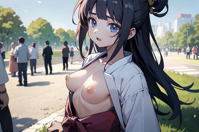 最新のトレンドはおっぱいまるだし？！和風ファッションな女の子達！3 画像1