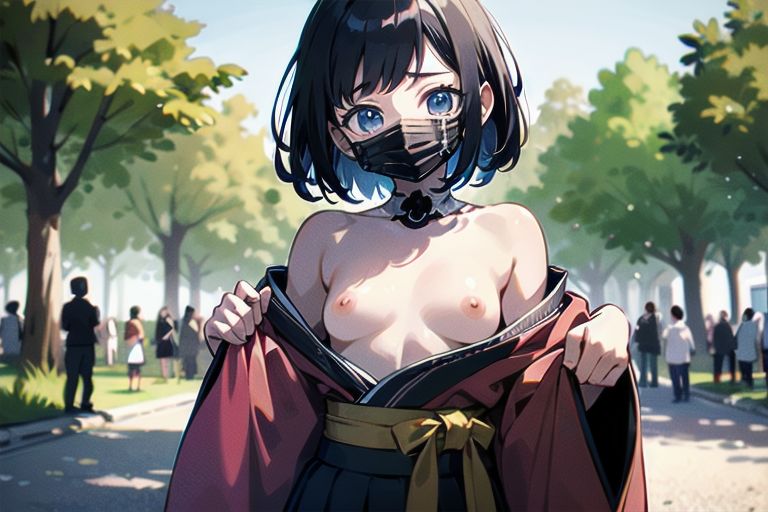 サンプル画像4:最新のトレンドはおっぱいまるだし？！和風ファッションな女の子達！4(はるはるぽん) [d_614321]