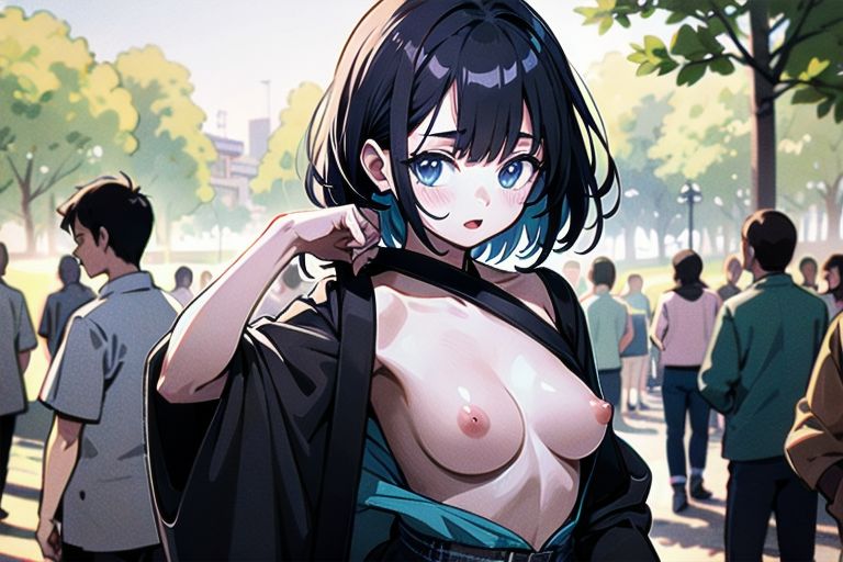 サンプル画像5:最新のトレンドはおっぱいまるだし？！和風ファッションな女の子達！4(はるはるぽん) [d_614321]