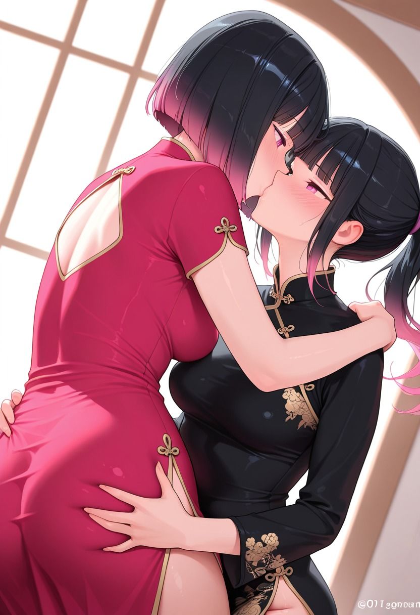 愛し合う美人姉妹 画像1
