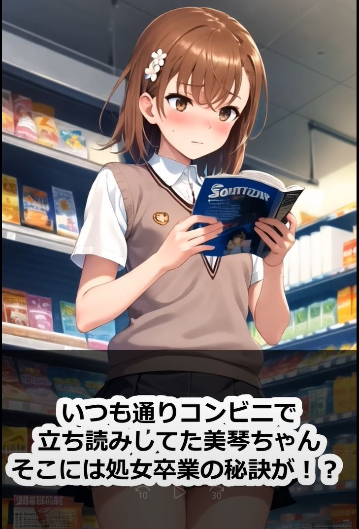 ［4Kクオリテイ縦長アニメ］美琴ちゃんがそこらへんの人で処女卒業するSS（ショートストーリー） 画像1