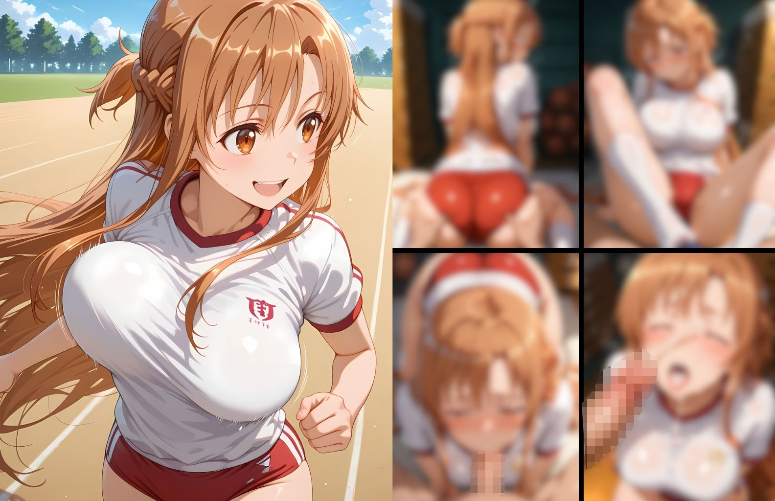 結〇明日奈  体育館倉庫で種付け集 画像1