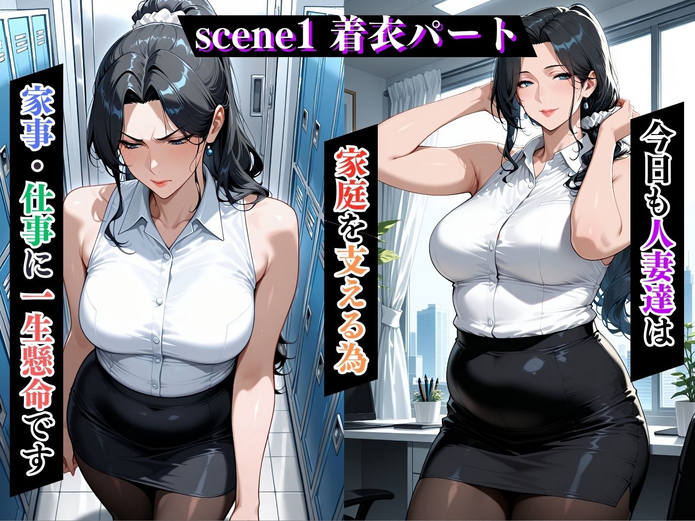 肉感人妻種付け〜人気熟女OLもでかち○ぽでオホ顔で派手メス逝き〜 画像4