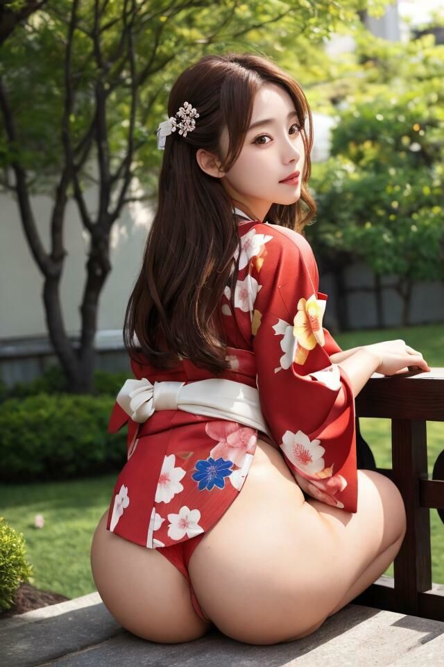 サンプル画像5:京都で見つけた  きもの美人（2）  ゆいな  しの  ほのか  ゆず  400枚超のAI着物美人写真集(AI Force) [d_614420]