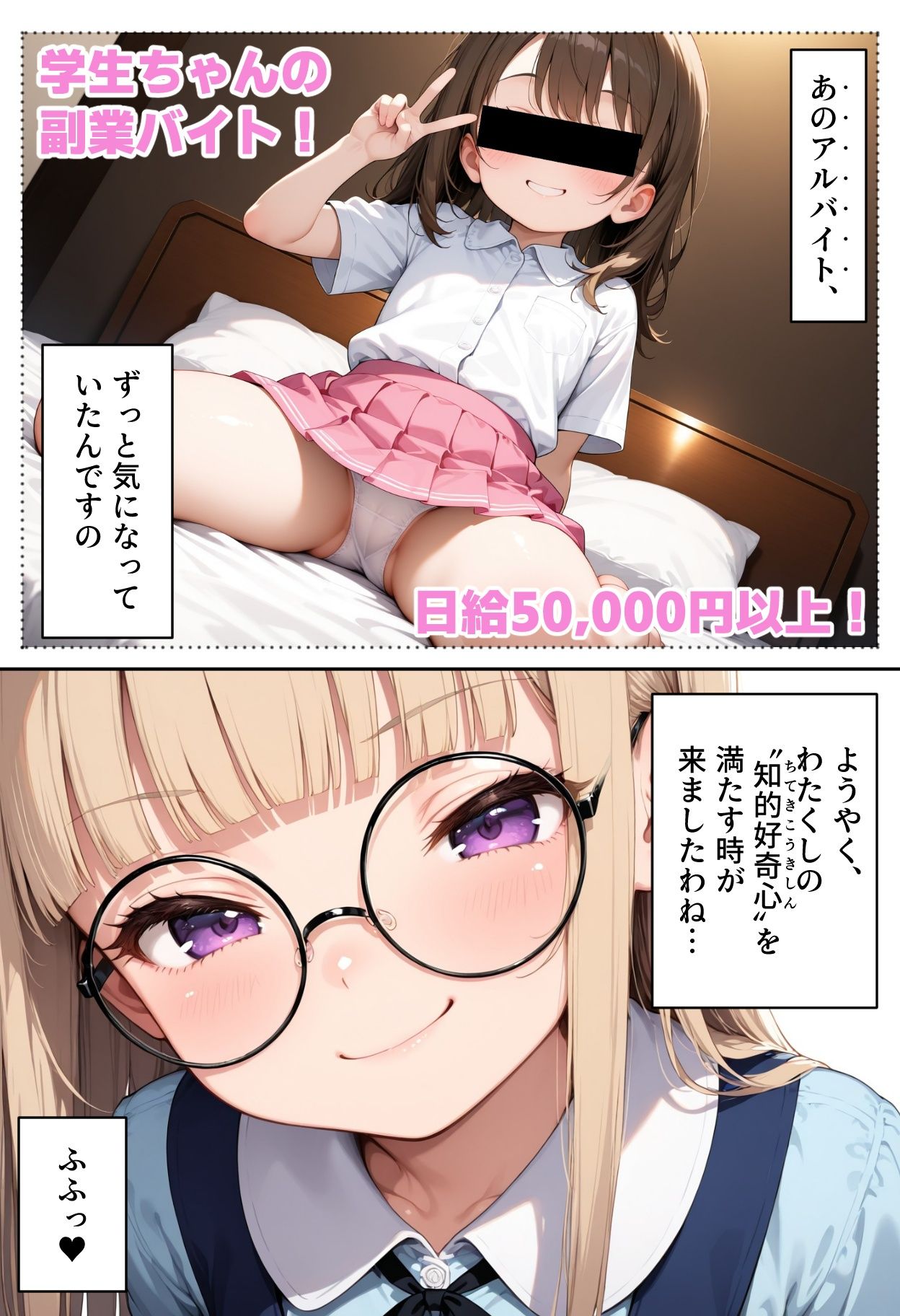 サンプル画像3:お嬢様は理性を守れない(AI天獄) [d_614450]