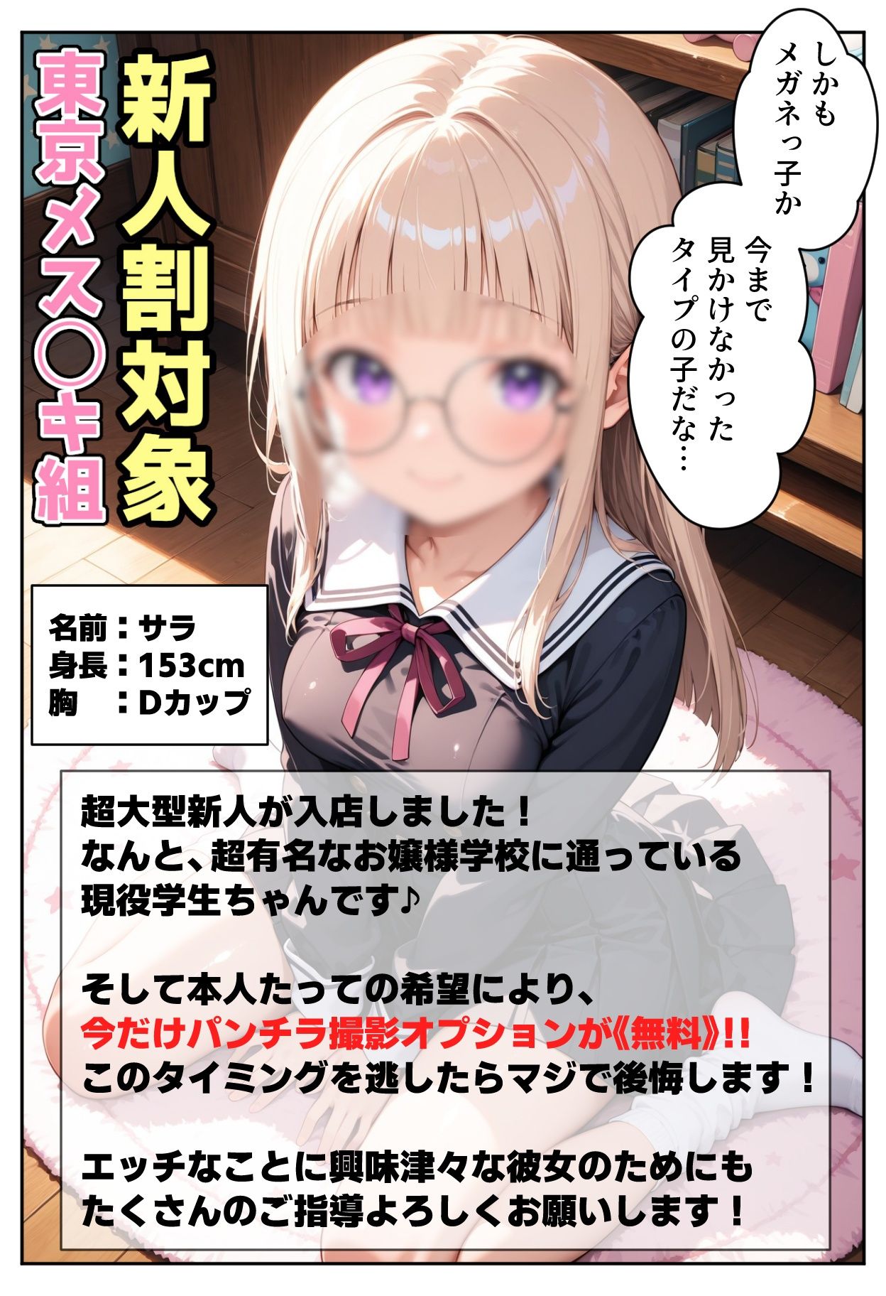 サンプル画像5:お嬢様は理性を守れない(AI天獄) [d_614450]