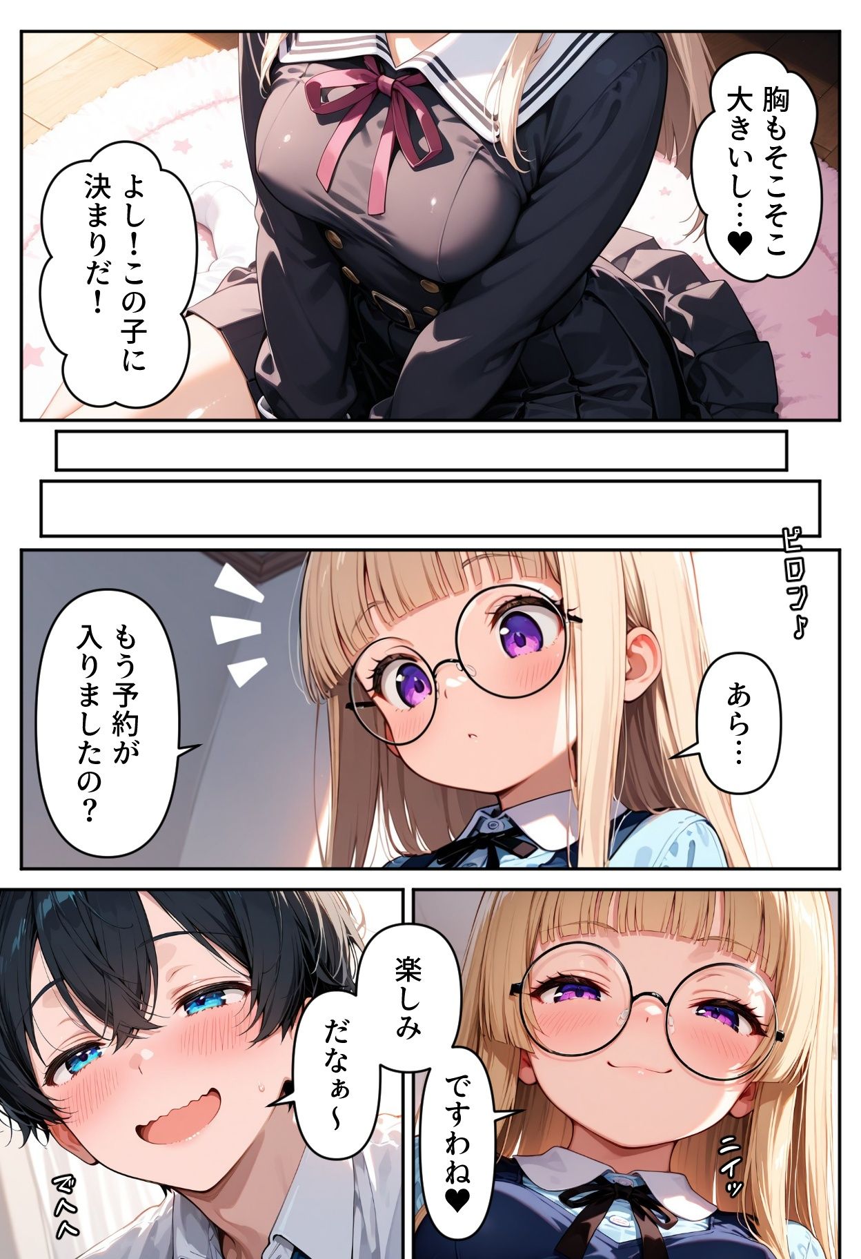 サンプル画像6:お嬢様は理性を守れない(AI天獄) [d_614450]