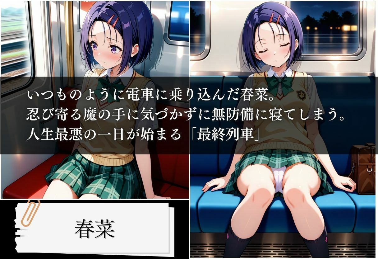 サンプル画像1:最終列車 ヒロイン妊娠トラブル 〜春菜編〜(とろける果実) [d_614484]