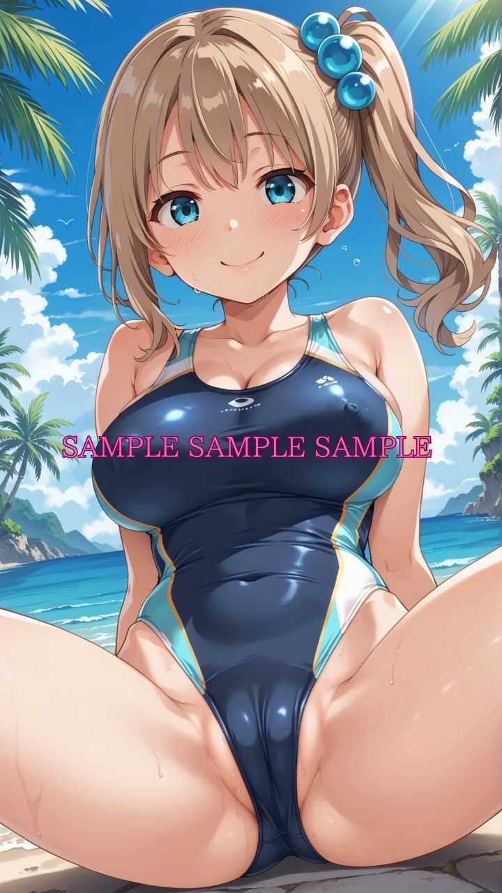 サンプル画像2:男女比1対10000の世界 競泳女子とセックスし放題でちんぽが乾く暇もないヤリ放題ハーレムライフ！！(TailorFetiAI-Pix) [d_614506]