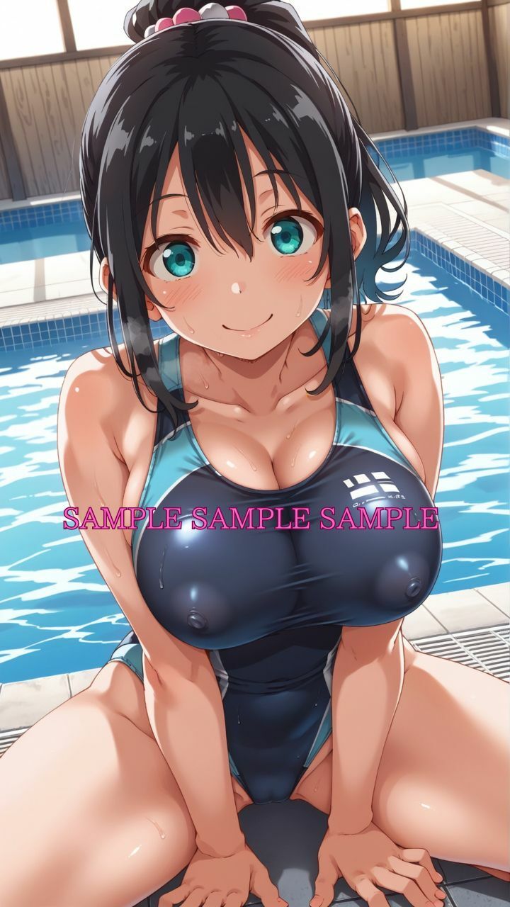 サンプル画像3:男女比1対10000の世界 競泳女子とセックスし放題でちんぽが乾く暇もないヤリ放題ハーレムライフ！！(TailorFetiAI-Pix) [d_614506]