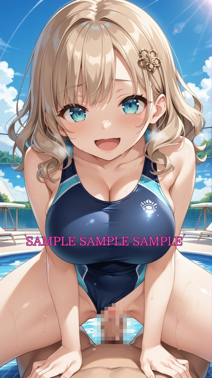 サンプル画像1:男女比1対10000の世界 競泳女子とセックスし放題でちんぽが乾く暇もないヤリ放題ハーレムライフ！！Vol.2(TailorFetiAI-Pix) [d_614512]