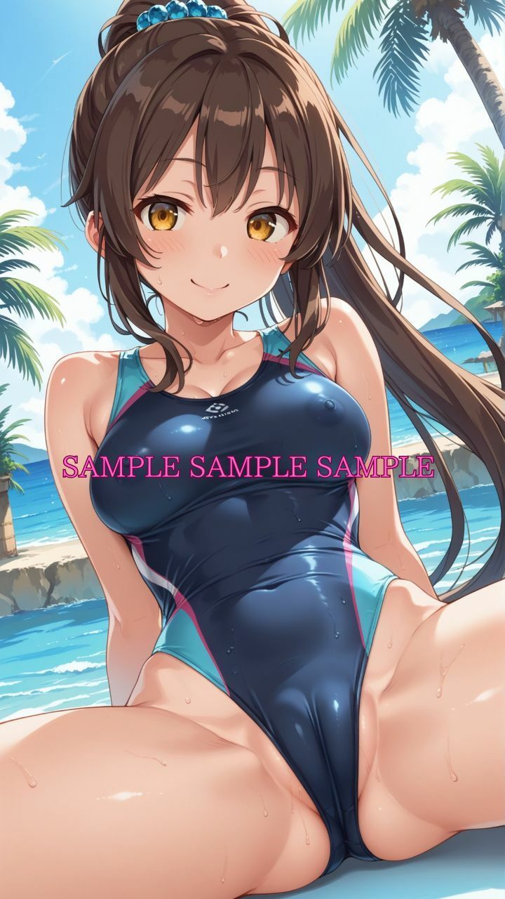 サンプル画像3:男女比1対10000の世界 競泳女子とセックスし放題でちんぽが乾く暇もないヤリ放題ハーレムライフ！！Vol.2(TailorFetiAI-Pix) [d_614512]