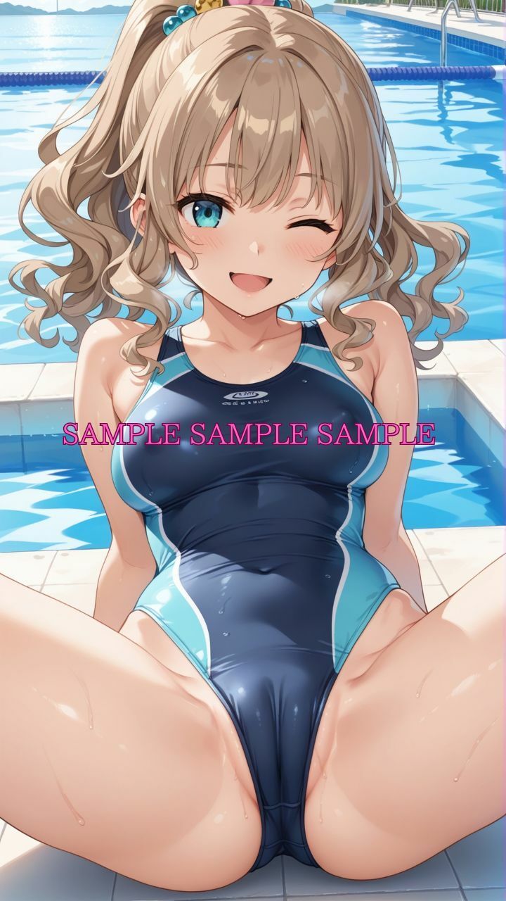 サンプル画像4:男女比1対10000の世界 競泳女子とセックスし放題でちんぽが乾く暇もないヤリ放題ハーレムライフ！！Vol.2(TailorFetiAI-Pix) [d_614512]
