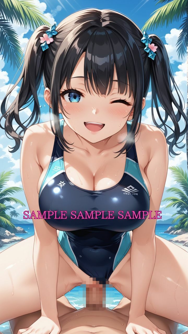 サンプル画像5:男女比1対10000の世界 競泳女子とセックスし放題でちんぽが乾く暇もないヤリ放題ハーレムライフ！！Vol.2(TailorFetiAI-Pix) [d_614512]