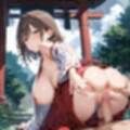 通り雨の中の美しき巫女たち・200枚