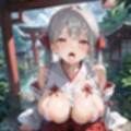通り雨の中の美しき巫女たち・200枚