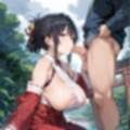 通り雨の中の美しき巫女たち3・200枚