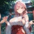 通り雨の中の美しき巫女たち4・200枚