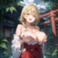 通り雨の中の美しき巫女たち4・200枚