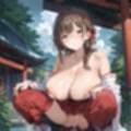 通り雨の中の美しき巫女たち5・200枚