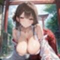通り雨の中の美しき巫女たち6・200枚