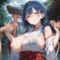 通り雨の中の美しき巫女たち7・200枚