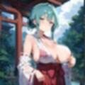 通り雨の中の美しき巫女たち8・200枚