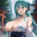通り雨の中の美しき巫女たち8・200枚