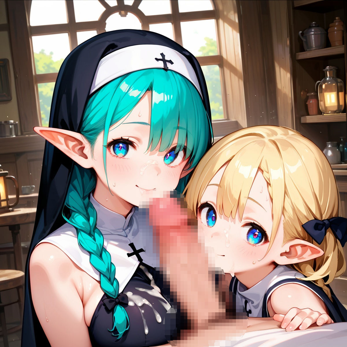 サンプル画像4:巨乳エルフに大量中出し！〜背徳のシスター編〜 Vol.2(午後三時のバカンス) [d_614588]