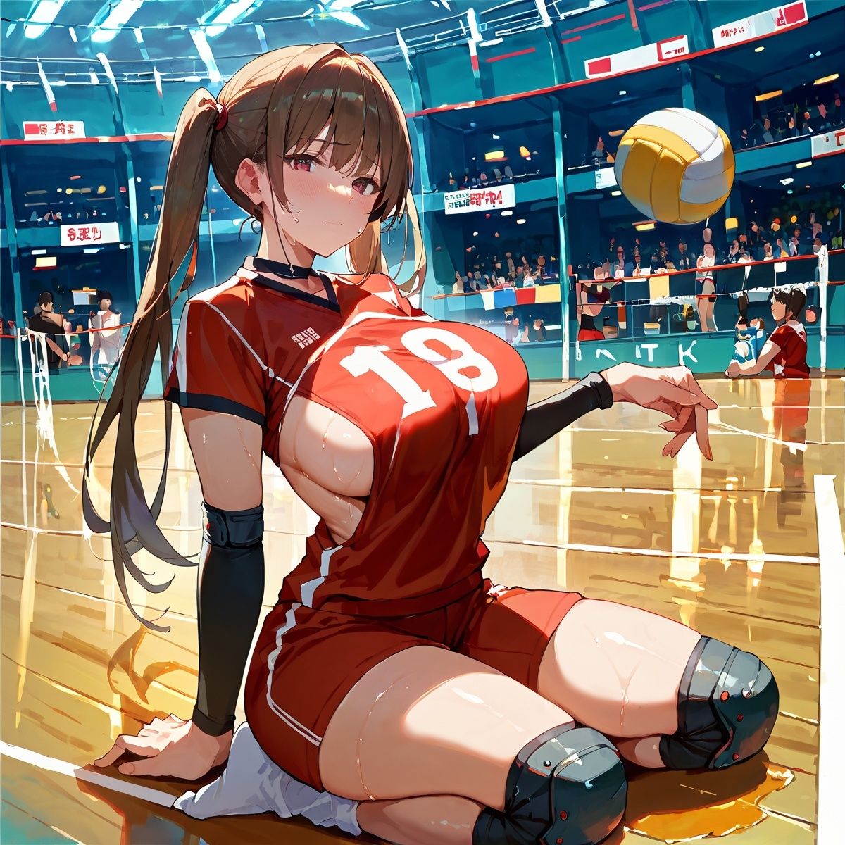 サンプル画像6:爆乳むちむちバレー部彼女！【厳選408枚収録】Vol.1(しまうまリス) [d_614591]