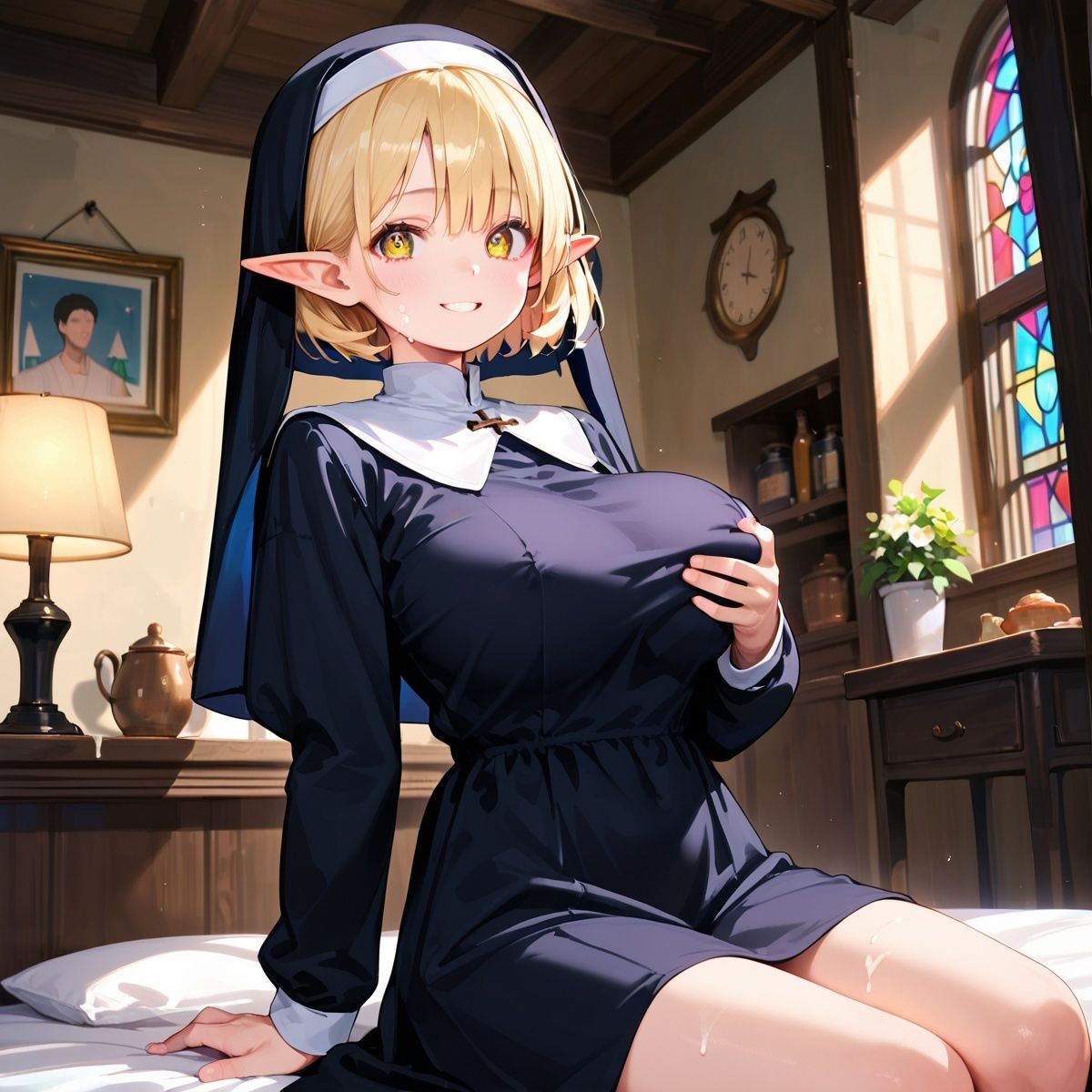 巨乳エルフに大量中出し！〜背徳のシスター編〜 Vol.4 画像10