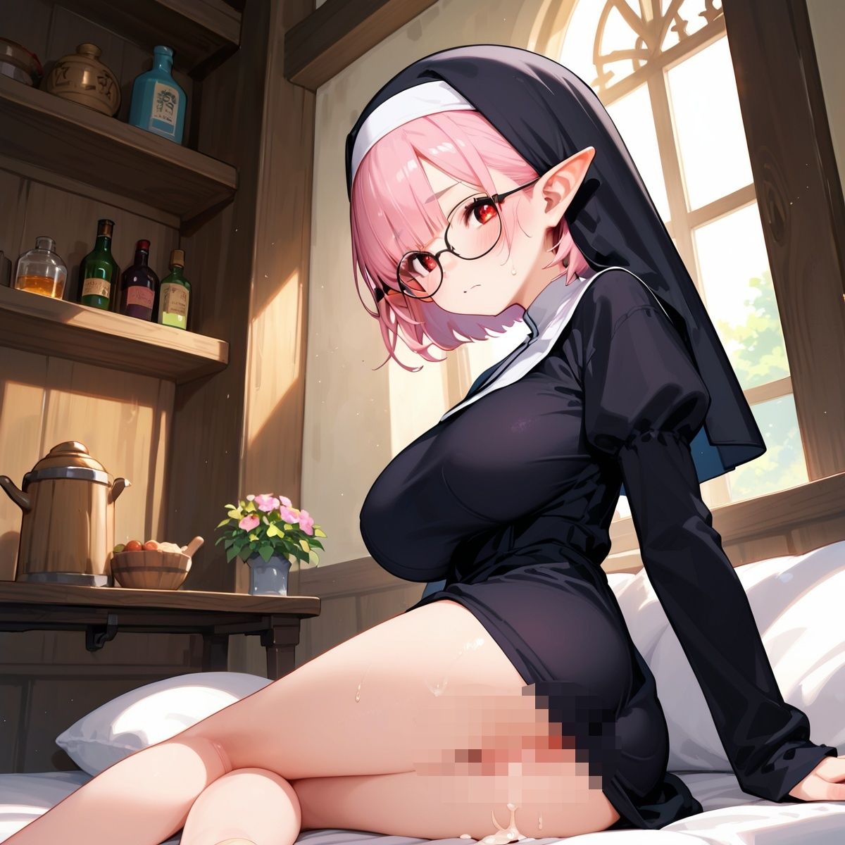 サンプル画像3:巨乳エルフに大量中出し！〜背徳のシスター編〜 Vol.5(午後三時のバカンス) [d_614594]