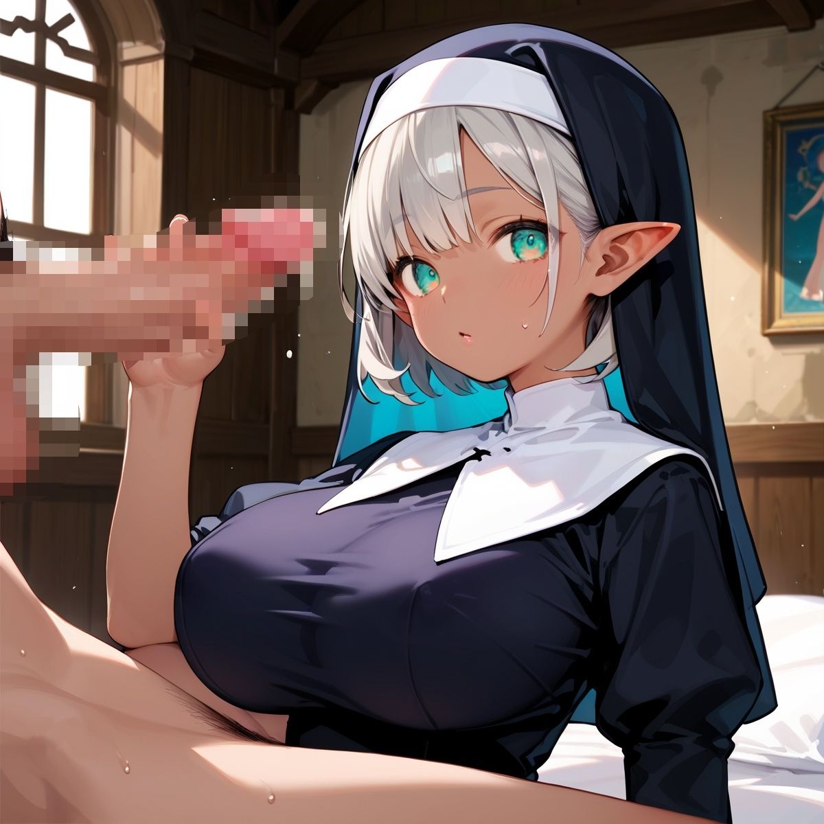 サンプル画像6:巨乳エルフに大量中出し！〜背徳のシスター編〜 Vol.5(午後三時のバカンス) [d_614594]